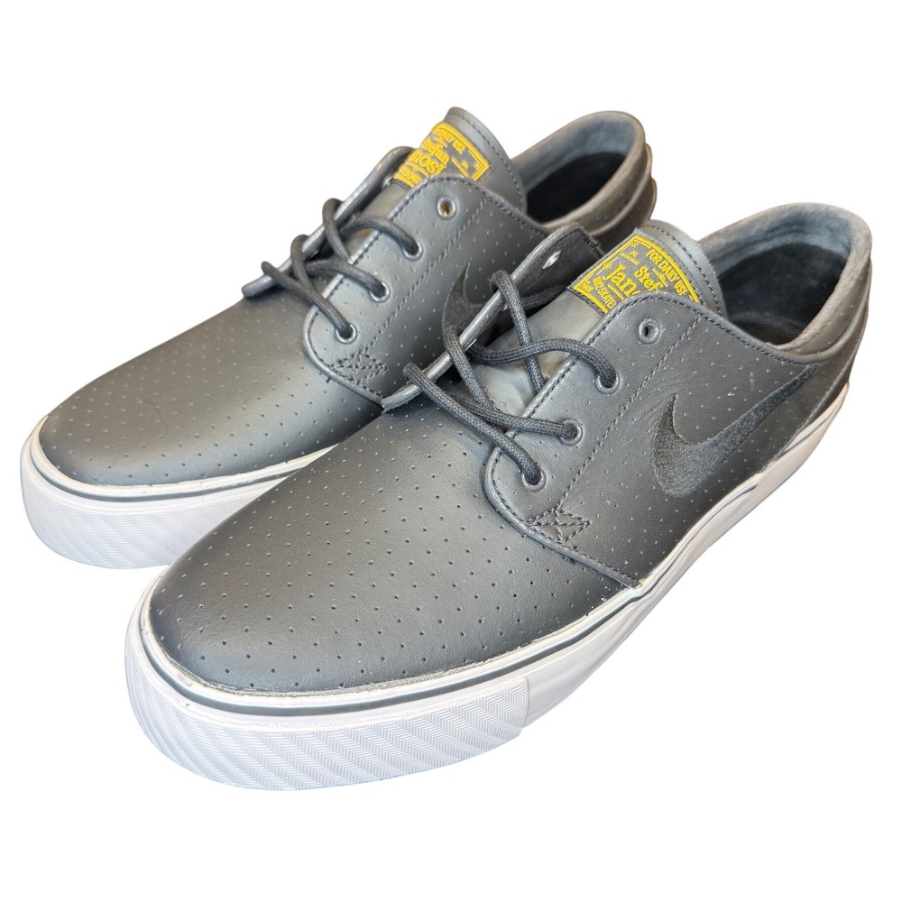 Nike SB Stefan Janoski Charcoal Grey Perforated Skate Shoes 333824-077 Mens 9.5